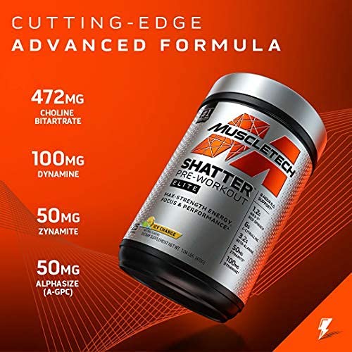 Pre Workout for Men & Women | MuscleTech Shatter Elite Pre-Workout | Preworkout MuscleTech