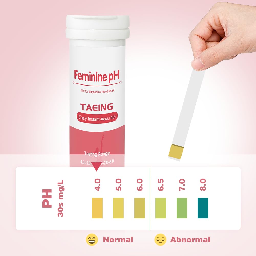 TAEING Vaginal Health pH Test Strips, 100pcs Feminine pH Test for Women, pH-Balance Monitor My Store