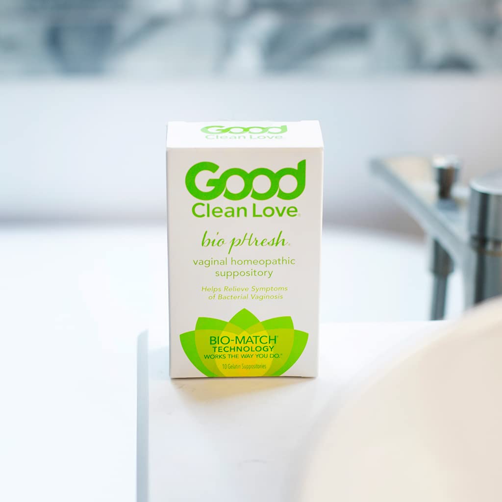 Good Clean Love BiopHresh Vaginal Homeopathic Suppository, Bacterial Vaginosis Treatment for Women Good Clean Love