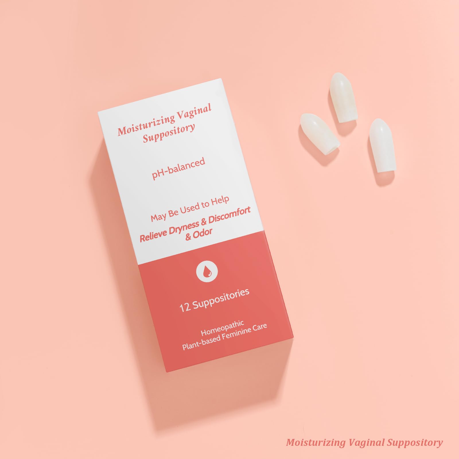 Vaginal Moisturizing Suppositories for Lasting Hydration & Comfort | Balances pH, Soothes Dryness Vagiria