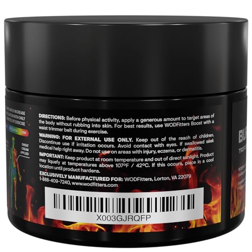 WODFitters Advanced Technology Hot Sweat Cream Workout Enhancer Booster