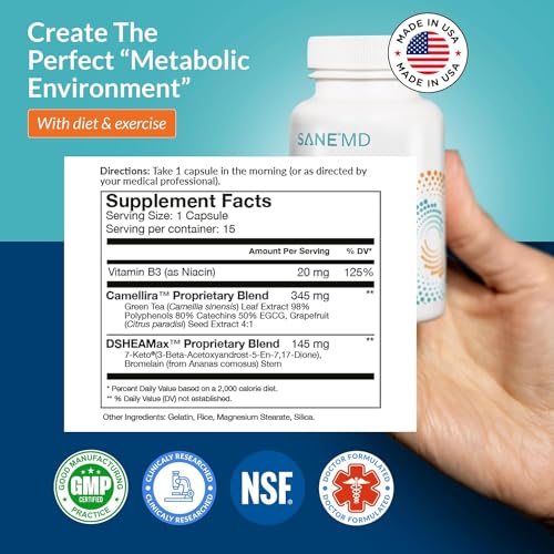 SANE Luminae Healthy Supplement Pills with 7-Keto DHEA - Lower Your Set-Point Weight SANE