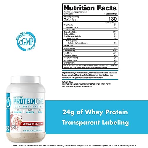 NutraOne ProteinOne Whey Protein Promote Recovery and Build Muscle with a Protein NutraOne