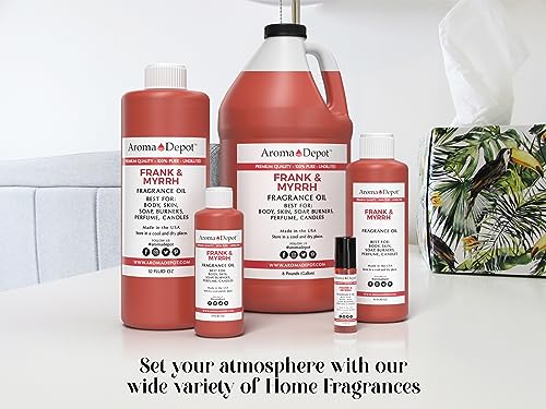 Frankincense & Myrrh 4 oz. Fragrance Oil I Perfume I Skin Oil I Scented Oil. DIY Projects Such as Candles Aroma Depot