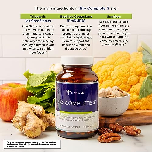 Gundry MD® Bio Complete 3 - Prebiotic, Probiotic, Postbiotic to Support Optimal Gut Health Gundry MD