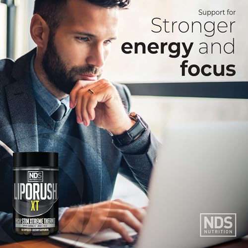 LIPORUSH NDS Nutrition XT - Super Concentrated Thermogenic with L-Carnitine & Teacrine LIPORUSH