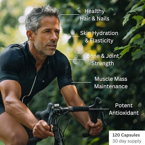 Re-Coll 1200mg Collagen Capsules - High Strength Supplement with Hyaluronic Acid - for Hair Skin Re-Coll