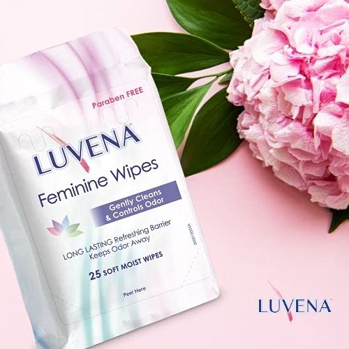 Luvena Feminine Wipes - Soft Wet Wipes for Women - Refresh & Resist Odor - Gynecologist Tested