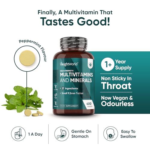 Multivitamin Tablets for Men & Women with 27 Active Multivitamins & Minerals Like Iron WeightWorld