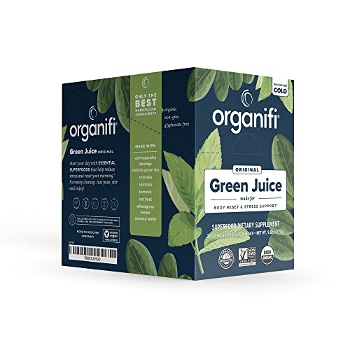 Organifi: GO Packs - Green Juice - Organic Superfood Supplement Powder - 30 Count Organifi