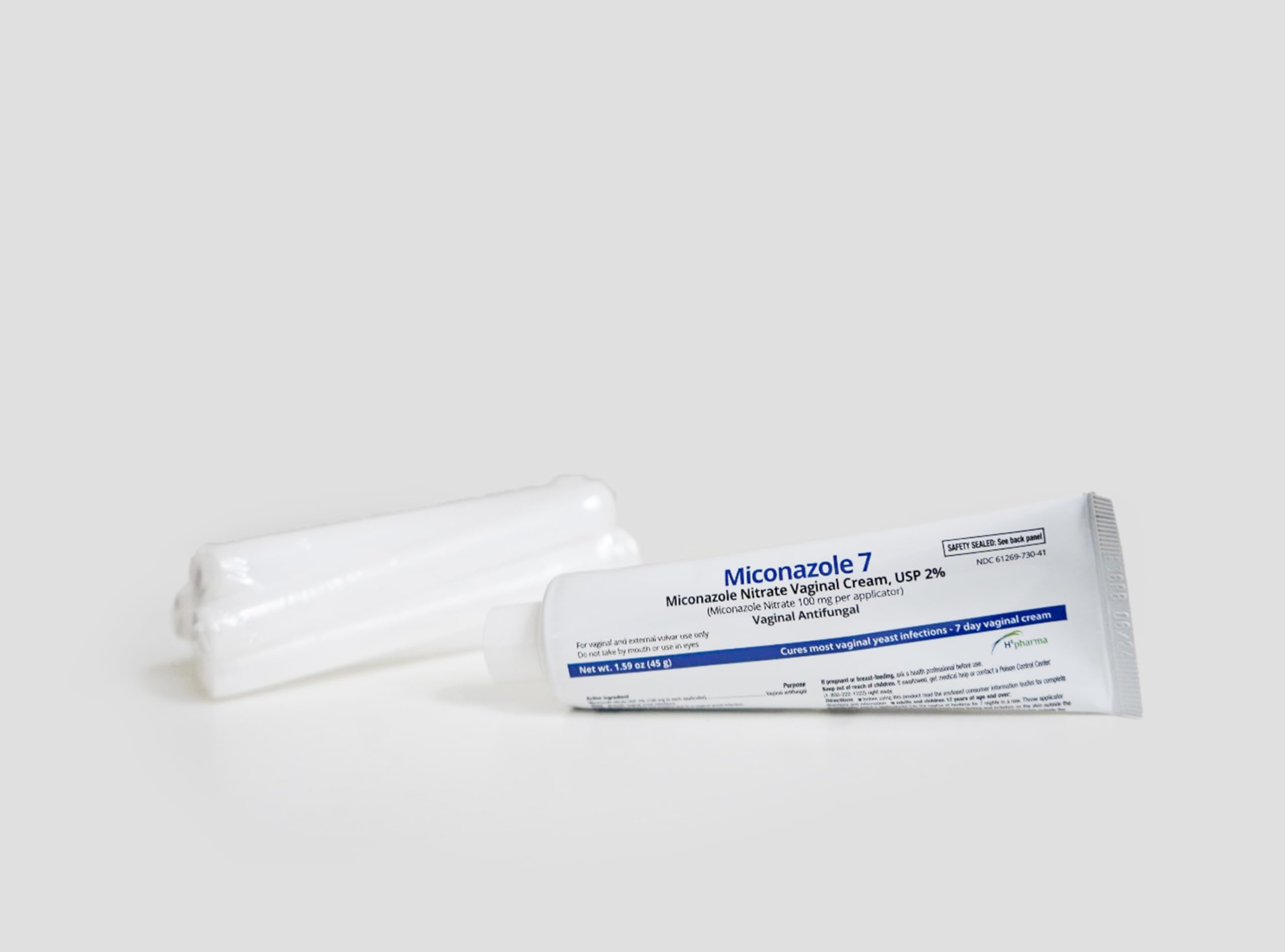 h2 pharma Miconazole 7 - Miconazole Nitrate Vaginal Cream, USP 2%, 1.59 oz Tube h2 pharma