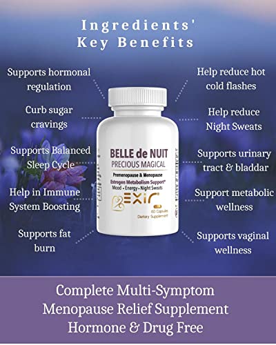 Exir Perimenopuase and Menopause Support Supplement for Women Relief, 60 Capsules