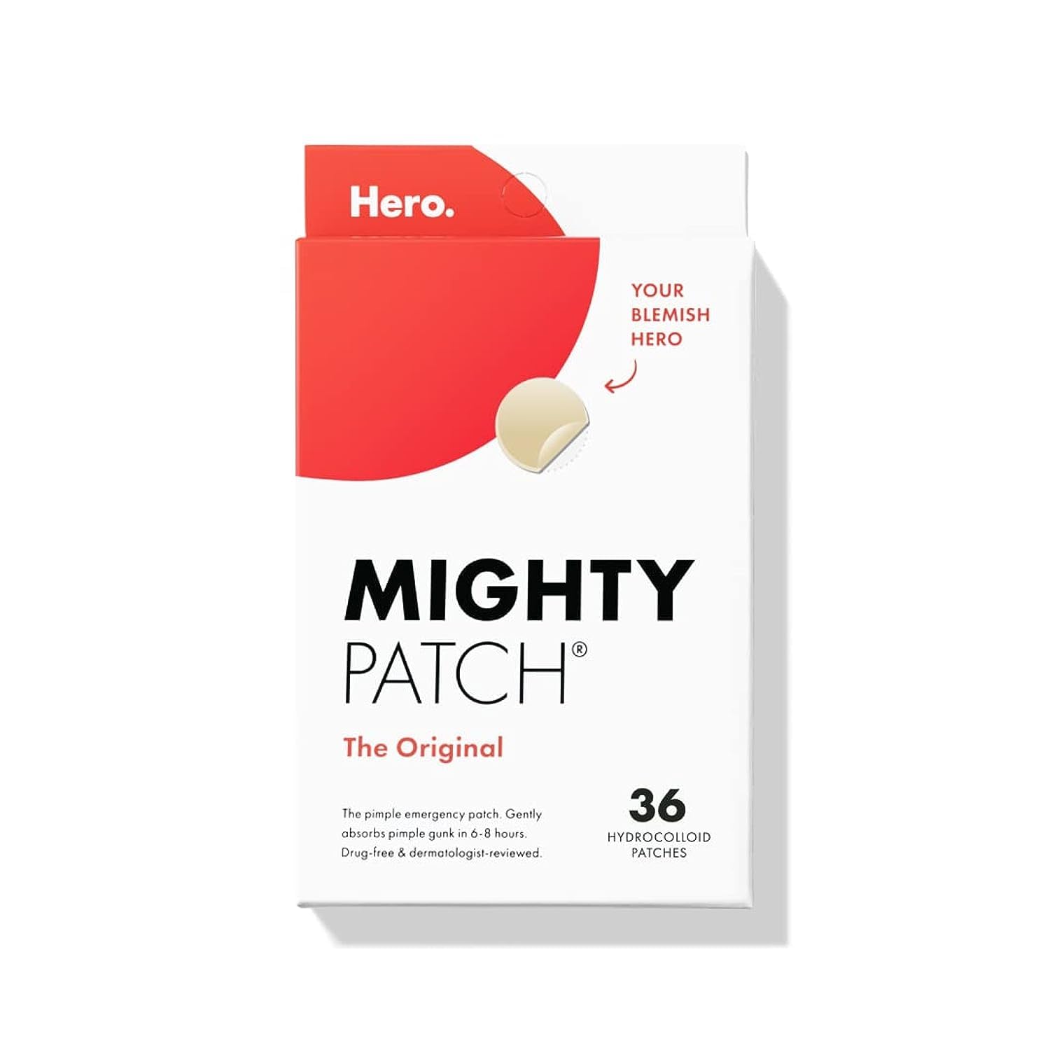 Mighty Patch Original from Hero Cosmetics - Hydrocolloid Acne Pimple Mighty Patch