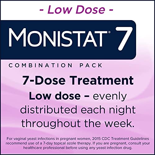 Monistat 7 Day Yeast Infection Treatment for Women, 7 Miconazole Cream Applications with Disposable Monistat