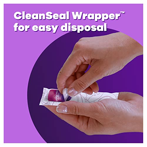 Tampax Pocket Radiant Compact Plastic Tampons, With LeakGuard Braid, Regular Absorbency Tampax