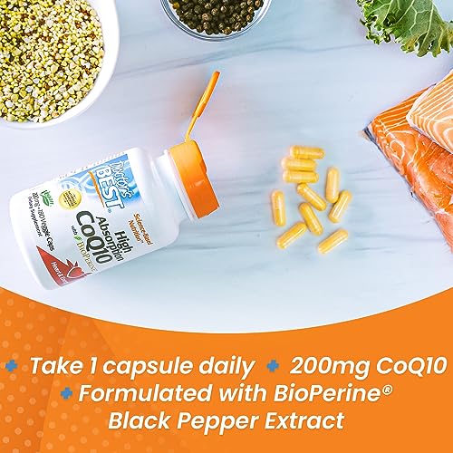 Doctor's Best High Absorption CoQ10 with BioPerine, Non-GMO, Gluten & Soy Free Doctor's BEST