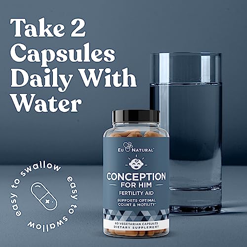 Conception For Him – Fertility Supplements for Men, Male Fertility Booster & Prenatal Eu Natural