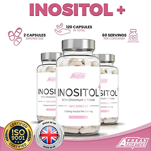 Myo-Inositol Capsules by Freak Athletics - Inositol Capsules with Chromium & Folate Freak Athletics