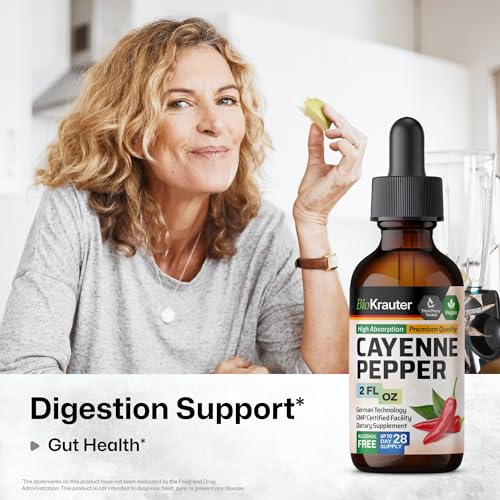 MAUWE HERBS Cayenne Pepper Supplement - Organic Cayenne Pepper Tincture MAUWE HERBS