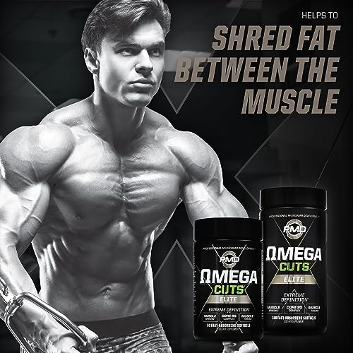 PMD Sports Omega Cuts Elite Fat Loss-Muscle Defining Formula - Omega Fatty Acids PMD