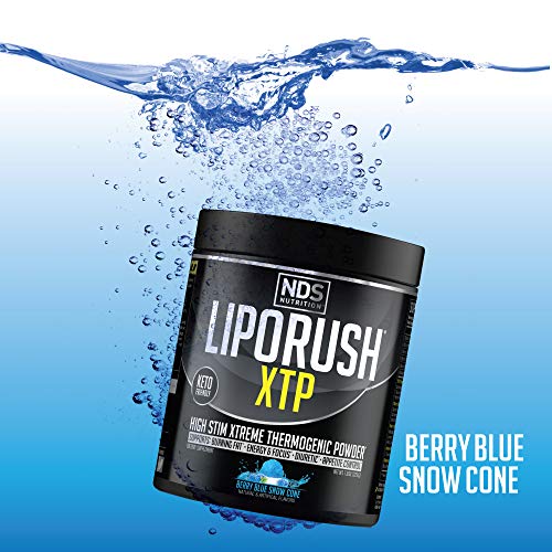 LIPORUSH NDS Nutrition XTP Thermogenic Fat Burner with L-Carnitine - Energy, Focus LIPORUSH