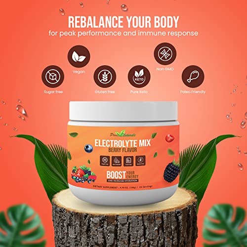 Electrolyte Powder - Refreshing Workout Recovery Electrolytes, Sugar Free, Gluten Free Pride Naturals, Inc