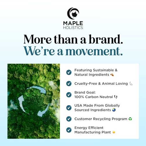 Hexane Free Organic Castor Oil - USDA Organic Castor Oil for Body Detox Hair Growth & Skin Care Maple Holistics