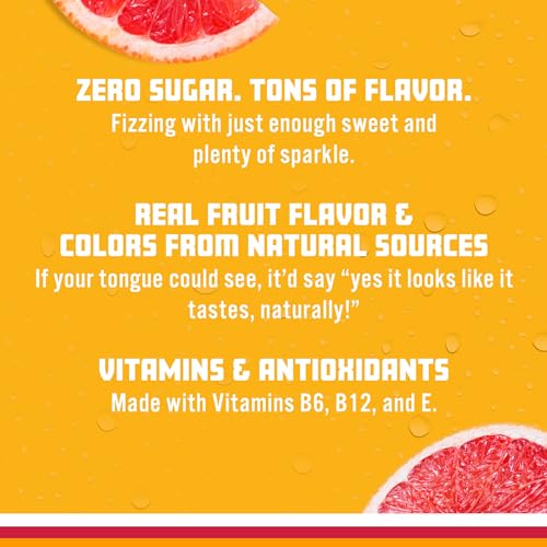 Sparkling Ice, Pink Grapefruit Sparkling Water, Zero Sugar Flavored Water, with Antioxidants Sparkling ICE