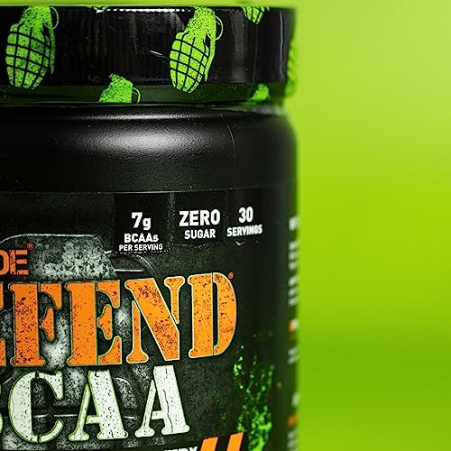 Grenade Defend BCAA Powder, Green Apple, 390 g (7 g BCAA's Per Serving - 30 Servings Grenade