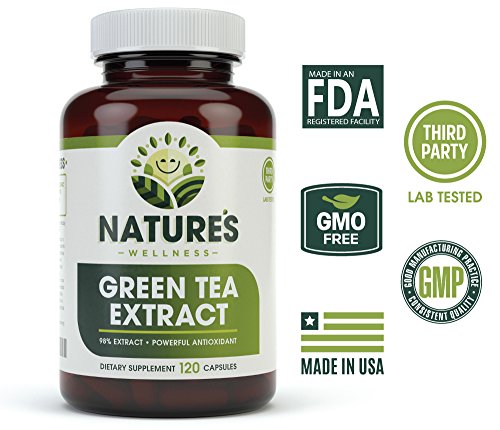 Green Tea Extract 98% Standardized with EGCG | Healthy Weight Support, Metabolism Natures Wellness
