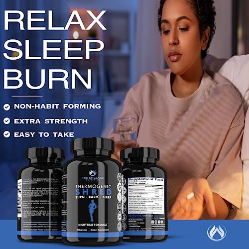 Thermogenic Shred - Fat Burner Sleep Aid Diet Pills, Appetite Suppressant for Weight Loss THE ENCLARE NUTRITION