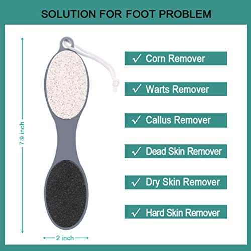 CAREHOOD Foot File Callus Remover - Multi Purpose 4 in 1 Feet Pedicure CAREHOOD