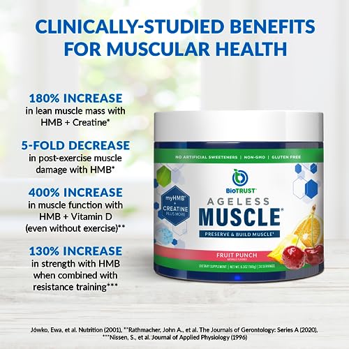 BioTrust Ageless Muscle Builder - Micronized Creatine Monohydrate Powder with HMB BioTrust