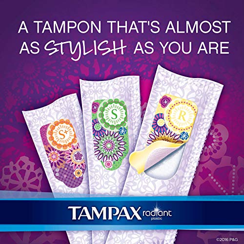 Tampax 29936 Radiant Tampons Regular Super, 84 Count (Pack of 1) Tampax
