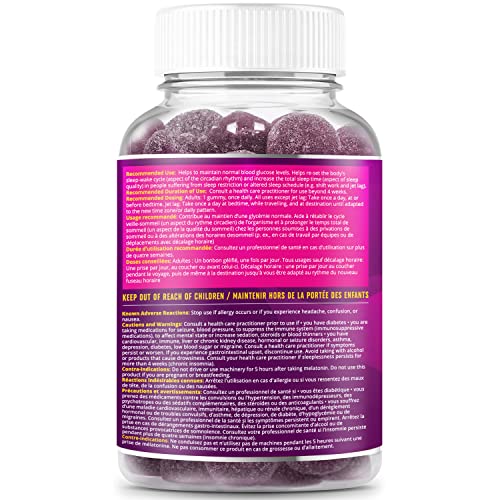 BeLive MoonBurn Nighttime Melatonin Gummies - 60 Ct | Formulated with Apple Cider BeLive