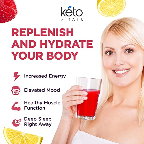 Keto Vitals Electrolytes Powder - Sugar Free Keto Electrolytes Powder with Potassium Keto Vitals