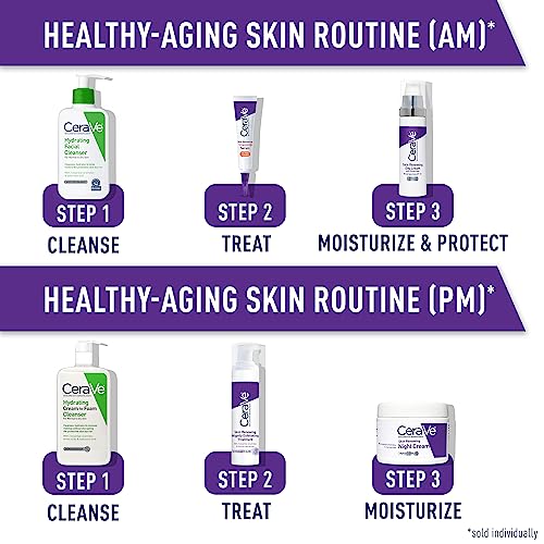 CeraVe Skin Renewing Night Cream | Niacinamide, Peptide Complex CeraVe