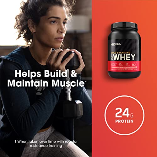 Optimum Nutrition Gold Standard 100% Whey Protein Powder, Strawberries & Cream Optimum Nutrition