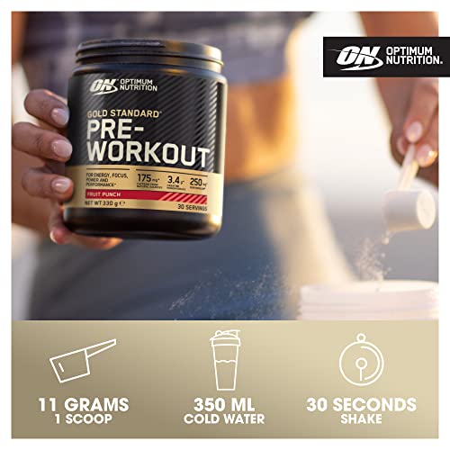 Optimum Nutrition Gold Standard Pre Workout Watermelon Flavoured Powder, 330g Optimum Nutrition