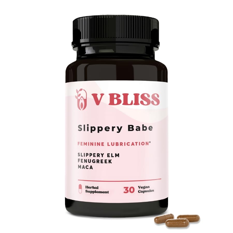V Bliss Slippery Babe Vaginal Moisturizer Capsules | Relieves Vaginal Dryness with Slippery Elm