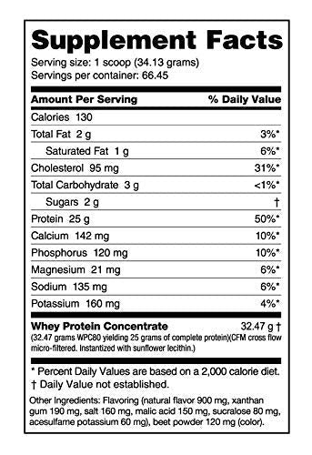 NutraBio Classic Whey Protein Powder - No Fillers, Artificial Colors, Preservatives NutraBio