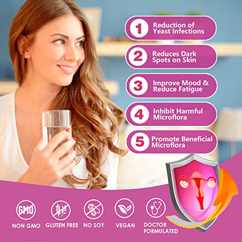 OMOGS Women's Probiotic,120-Billion-CFUs, 18 Strains, with 3 Prebiotics and Cranberry OMOGS