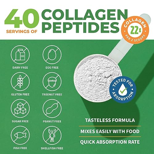 Collagen Peptides Powder Unflavored - Hydrolyzed Collagen Protein