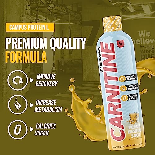 Campus Protein - Carnitine Liquid Supplement, Weight Loss Aid for Natural Energy Campus Protein