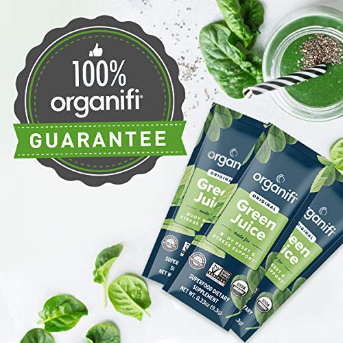 Organifi: GO Packs - Green Juice - Organic Superfood Supplement Powder - 30 Count Organifi