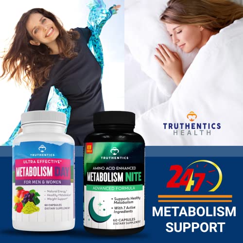 TRUTHENTICS Night Metabolism Booster for Men & Women - Night Time Fat Burner TRUTHENTICS