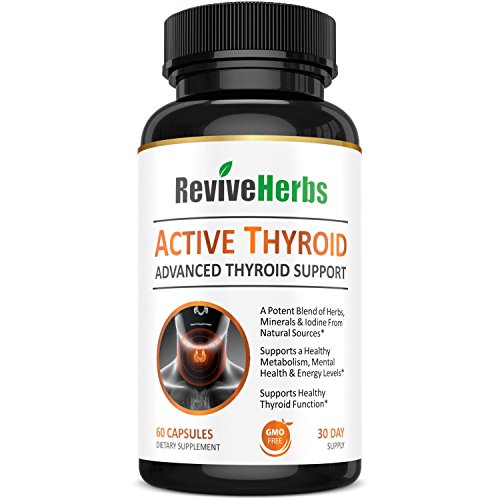 Revive Herbs Premium Thyroid Support with Ashwagandha, Iodine, Selenium, Magnesium