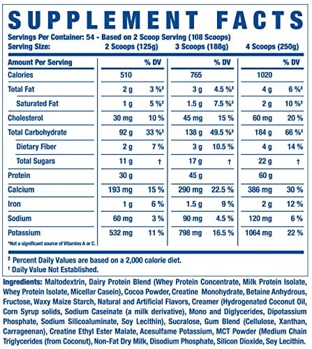 Ronnie Coleman Signature Series King Mass XL Mass Gainer Protein Powder, Muscle Gainer Ronnie Coleman Signature Series