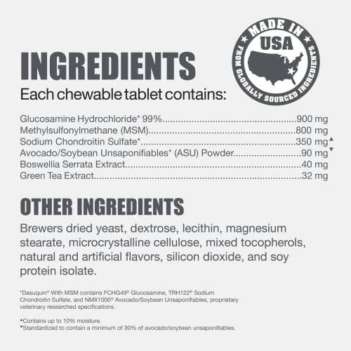 Nutramax Laboratories Dasuquin with MSM Joint Health Supplement for Large Dogs Nutramax Laboratories