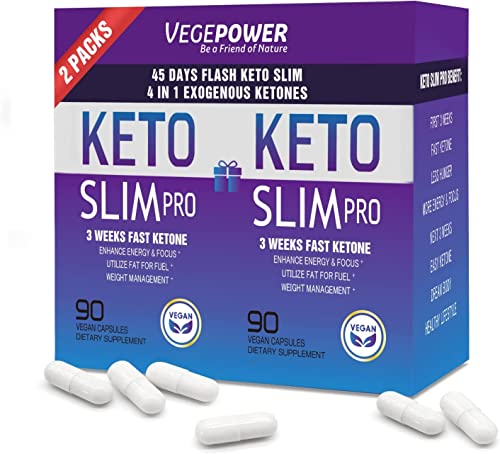 Keto Diet Pills Plus Apple Cider Vinegar - Exogenous Ketones Supplement for women men VEGEPOWER